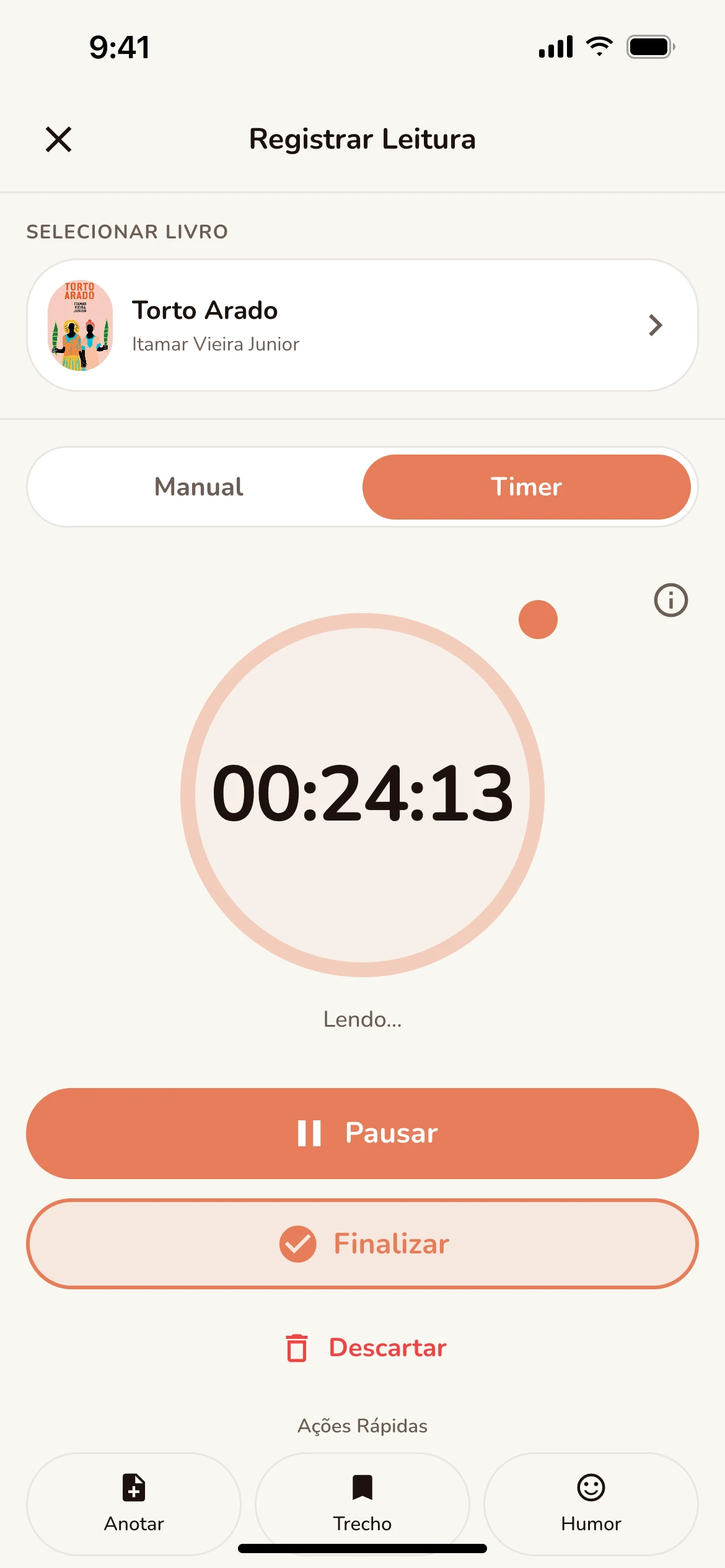 Aperte o play e leia